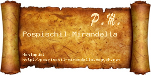 Pospischil Mirandella névjegykártya